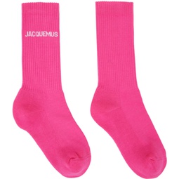 Pink Les Classiques Les chaussettes Jacquemus Socks 241553F076002