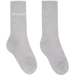 Gray Les Classiques Les chaussettes Jacquemus Socks 241553F076003