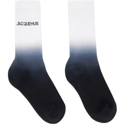 White & Navy Les Classiques Les chaussettes Moisson Socks 241553F076005