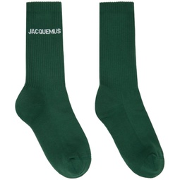 Green Les chaussettes Jacquemus Socks 241553F076009