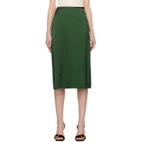 Green La Jupe Notte Midi Skirt 241553F092015