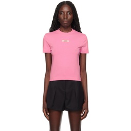 Pink Le t-shirt Gros Grain T-Shirt 241553F110015