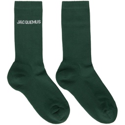 Green Les Chaussettes Jacquemus Socks 241553M220003