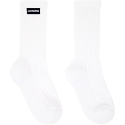 White Les Classiques Les chaussettes a lenvers Socks 241553M220014