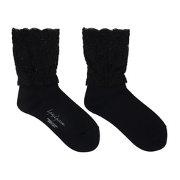 Black Shorts Lace Socks 241573F076002