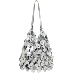 Silver Large Sparkle Disc Tote 241605F049002
