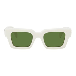 White Virgil Sunglasses 241607F005006