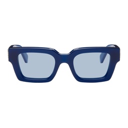 Blue Virgil Sunglasses 241607M134014