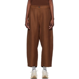 Brown Chalco Trousers 241608F087016