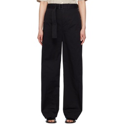 Black Twisted Trousers 241646F087004