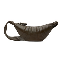 Brown Small Croissant Bag 241646M170048