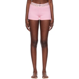 Pink Greca Border Boy Shorts 241653F072002
