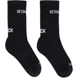 Black Logo Socks 241669M220003