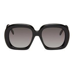 Black Square Halfmoon Sunglasses 241677F005053