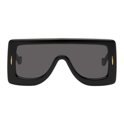 Black Anagram Mask Sunglasses 241677F005072