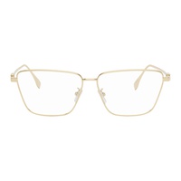 Gold Baguette Glasses 241693F004017