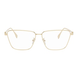 Gold Baguette Glasses 241693F004017