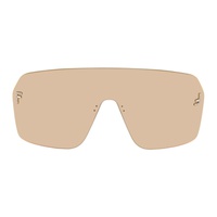 Rose Gold Fendi First Crystal Sunglasses 241693F005000