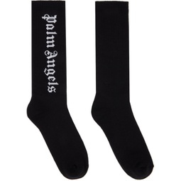 Black Classic Logo Socks 241695F076000