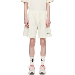 Off-White Embroidered Shorts 241695M193019