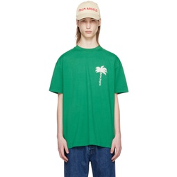 Green The Palm T-Shirt 241695M213031