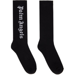 Black Classic Logo Socks 241695M220002