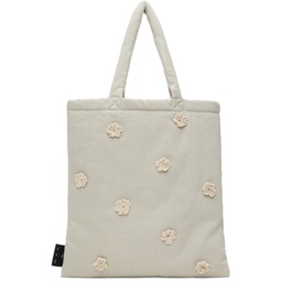 Taupe Daisy Tote 241699F049001