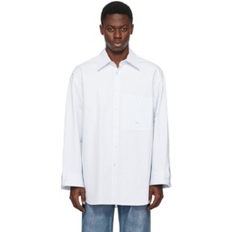 White Striped Shirt 241704M192023
