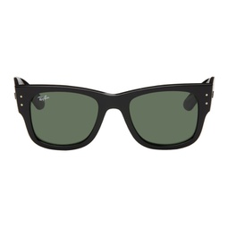 Black Mega Wayfarer Sunglasses 241718F005000