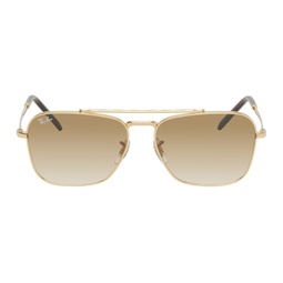 Gold New Caravan Sunglasses 241718M134014