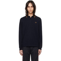 Navy The Fred Perry Long Sleeve Polo 241719M212008