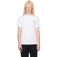 White Ringer T-Shirt 241719M213005