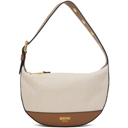 Off-White & Tan Logo Shoulder Bag 241720F048002