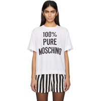 White 100% Pure Moschino T-Shirt 241720F110008