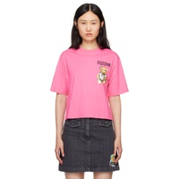 Pink Archive Teddy Bear T-Shirt 241720F110012