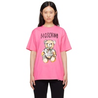 Pink Archive Teddy Bear T-Shirt 241720F110016