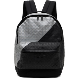 Black & Gray Daypack Backpack 241730F042011