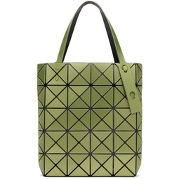 Green Lucent Boxy Tote 241730F049012