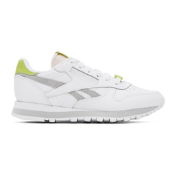 White Classic Leather Sneakers 241749F128048