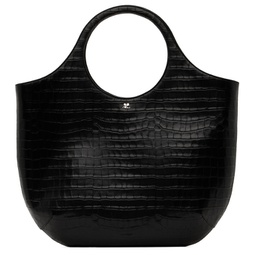 Black Large Holy Croco Stamped Tote 241783F049007