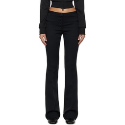 Black Tailored Trousers 241783F087002