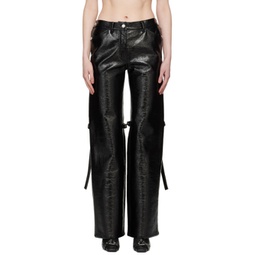 Black Baggy Trousers 241783F087004
