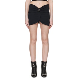 Black Ellipse Miniskirt 241783F090009