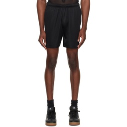Black Football Shorts 241783M193002