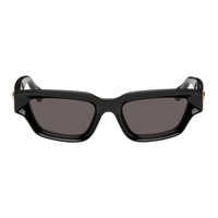 Black Rectangular Sunglasses 241798F005008