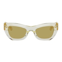 Yellow Cat-Eye Sunglasses 241798F005020