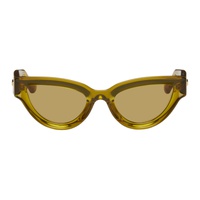 Brown Sharp Cat-Eye Sunglasses 241798F005023