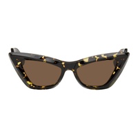 Tortoiseshell Pointed Cat-Eye Sunglasses 241798F005033