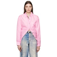 Pink Apron Shirt 241803F109003