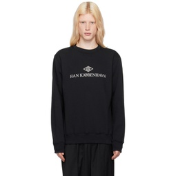 Black Bonded Sweatshirt 241827M204000